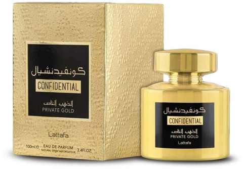 Lattafa Confidential Private Gold 100 ml EDP Lattafa Confidential Private Gold 100 ml EDP