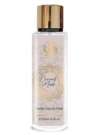 Al Wataniah Coconut Musk Perfumed Body Mist 250 ml Al Wataniah Coconut Musk Perfumed Body Mist 250 ml