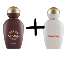 Khadlaj Brown Chcoo + Strawberry White Forest