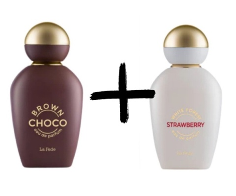 Khadlaj Brown Chcoo + Strawberry White Forest