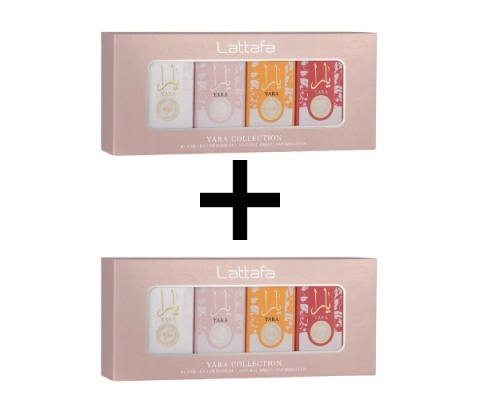 2x Lattafa Yara Mini Collection 20 ml ( 4x5ml) Zestaw Prezentowy