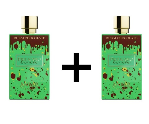 2x Anfar 1950 Pistachio Kunafa Dubai Chocolate