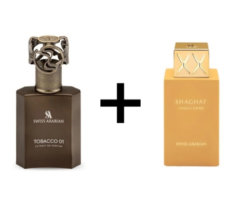 Swiss Arabian Tobacco 01 + Swiss Arabian Shaghaf Vanilla Toffee