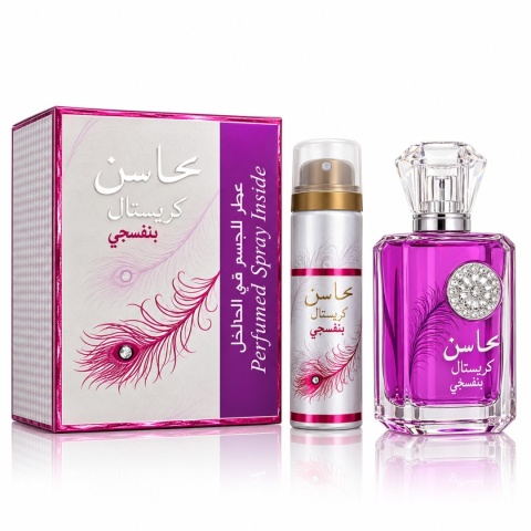Lattafa Mahasin Crystal Violet 100 ml EDP + 50 ml DEO