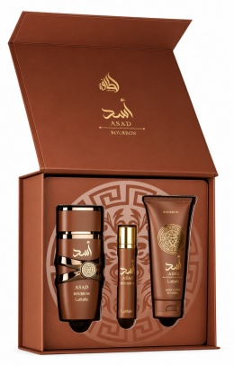 Zestaw prezentowy Lattafa Asad Bourbon